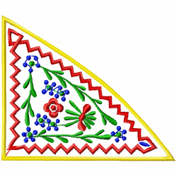 Flowers And Tree Embroidery Design 8